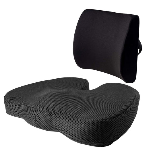 Ultimate Pro Seat Cushion & Posture Corrector Backrest Cushion Combo